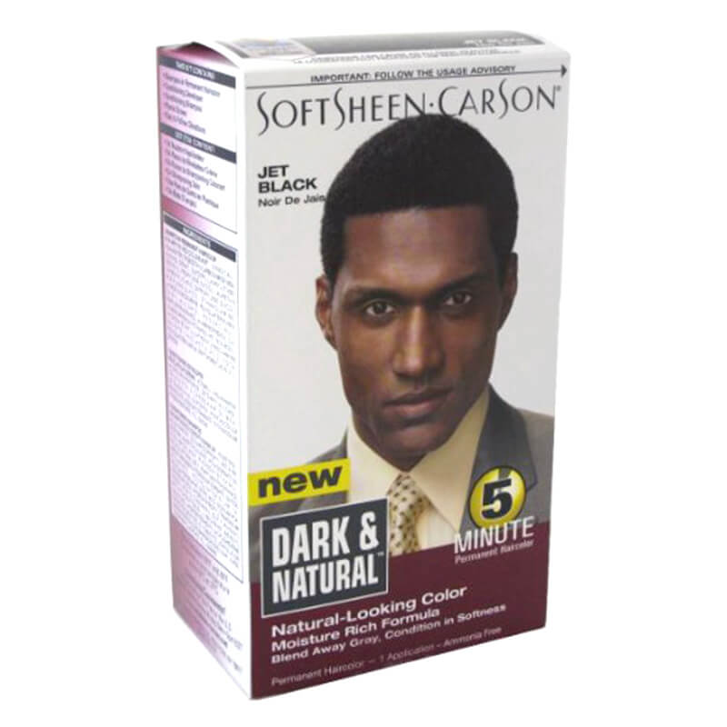 DARK & NATURAL MENS HAIR COLOR JET BLK 31