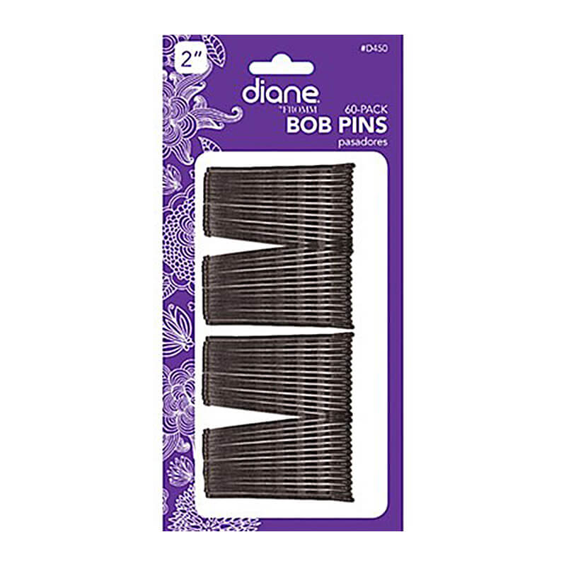 DIANE BOBBY PINS BLACK 60PK CARDED #D450