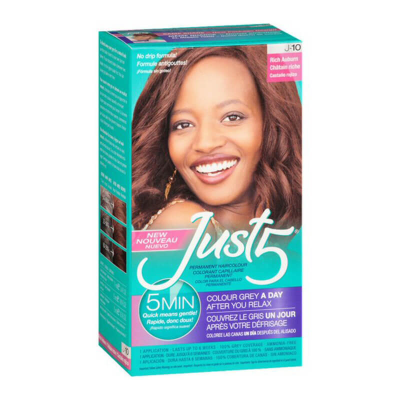 JUST-5 HAIR COLOR RICH AUBURN #10