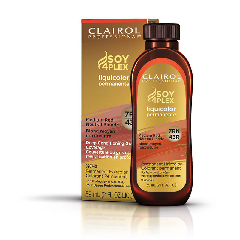 CLAIROL LIQUICOLOR 7RN/43R MED RED NEUT BLND 2oz