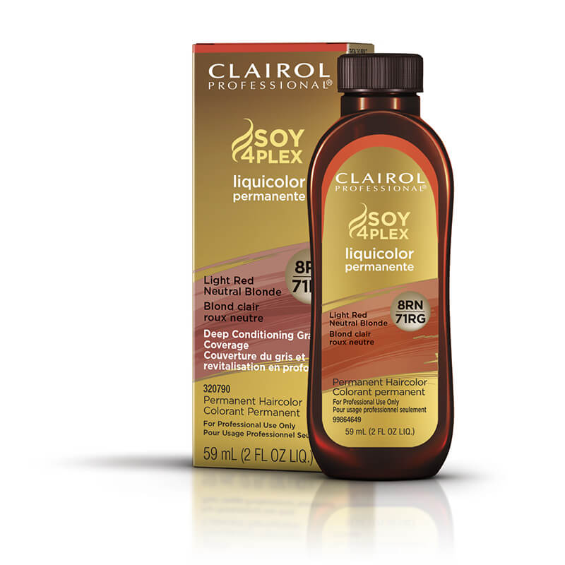 CLAIROL LIQUICOLOR 8RN/71RG LT RED NEUT BLND 2oz