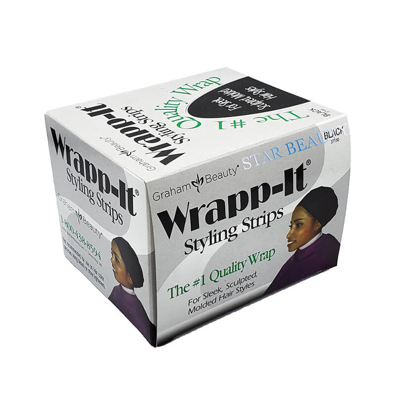 WRAPP-IT STYLING STRIPS BLACK #37150