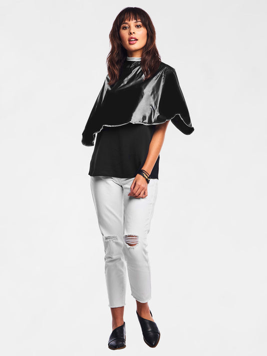 BETTY DAIN SHORTIE CAPE (BLK) #107V-BLK
