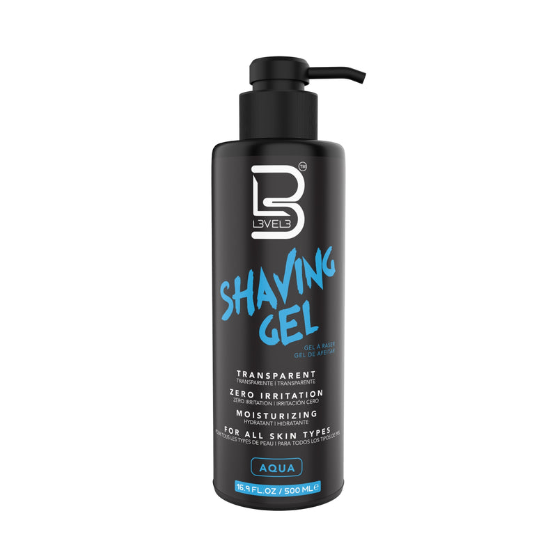 LEVEL3 SHAVING GEL (AQUA) 16.9oz