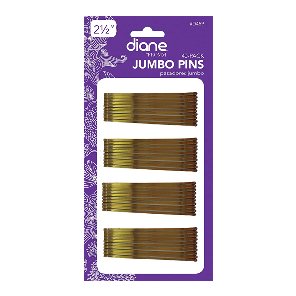DIANE JUMBO BOB PINS BRZ 40PK CARDED #D459