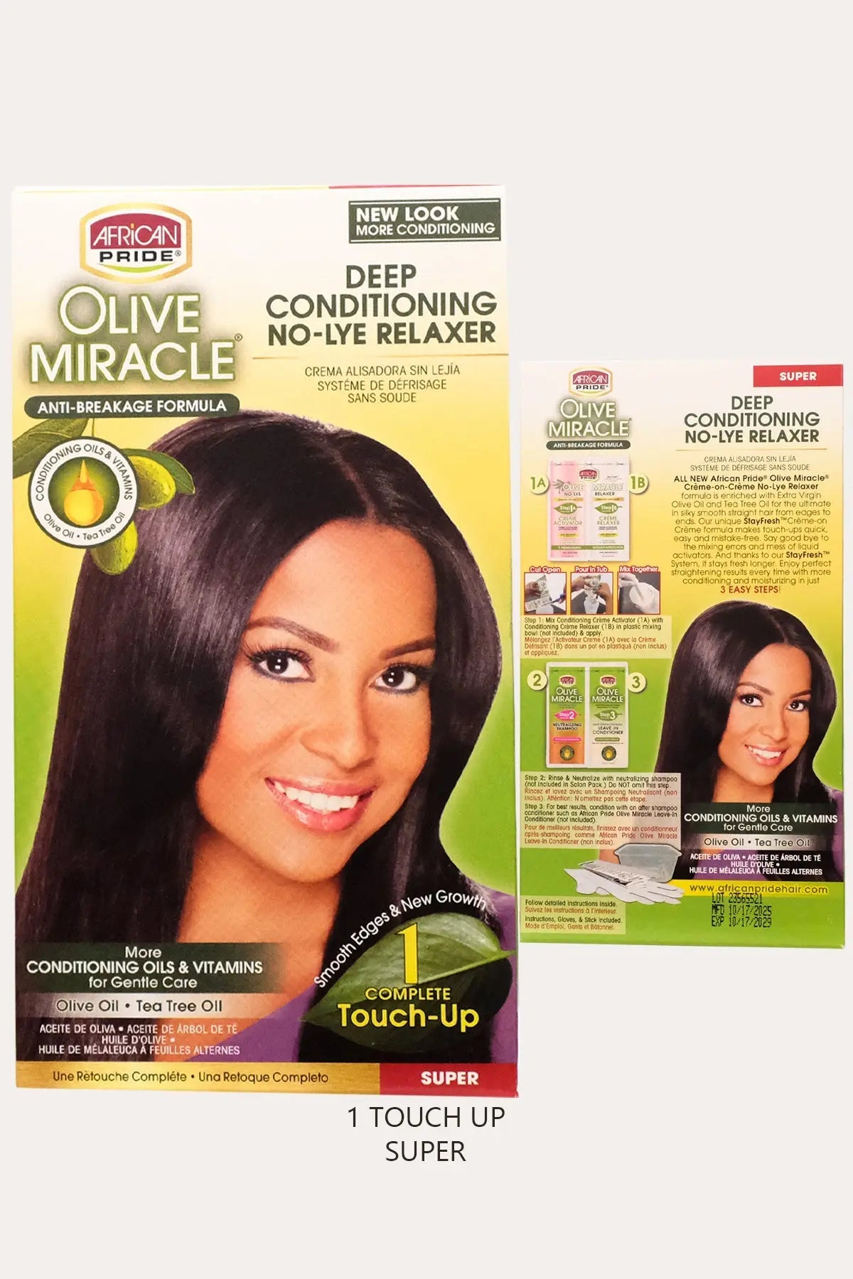 AFRICAN PRIDE OLIVE MIRACLE RELAXER KIT SUPER