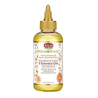 AFRICAN PRIDE MOISTURE MIRACLE 5 ESSENTIAL OILS 4oz