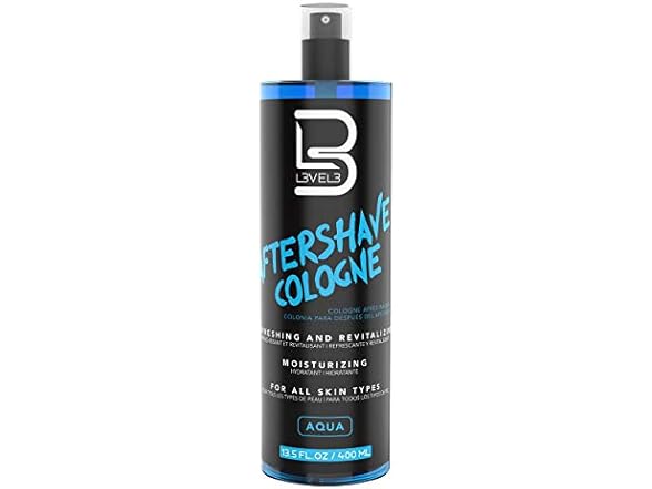 LEVEL3 AFTERSHAVE COLOGNE (AQUA) 13.5oz
