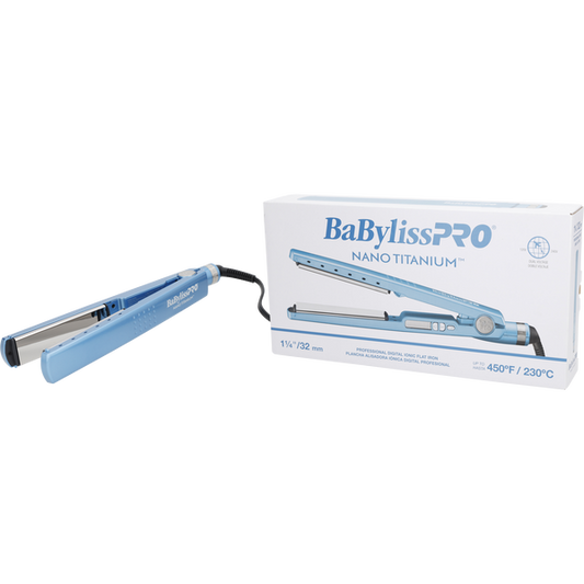 "BAB-PRO NANO TITAN 1-1/4"" IONIC FLAT IRON"