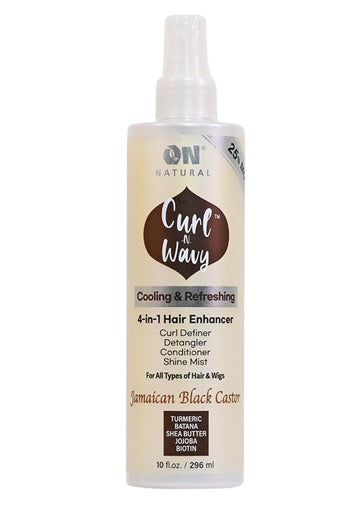 ON CURL-N-WAVY JAMAICAN BLACK CASTOR OIL 10oz