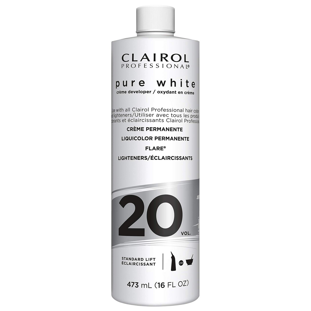 CLAIROL PURE WHITE CR DEV 20VOL 16oz