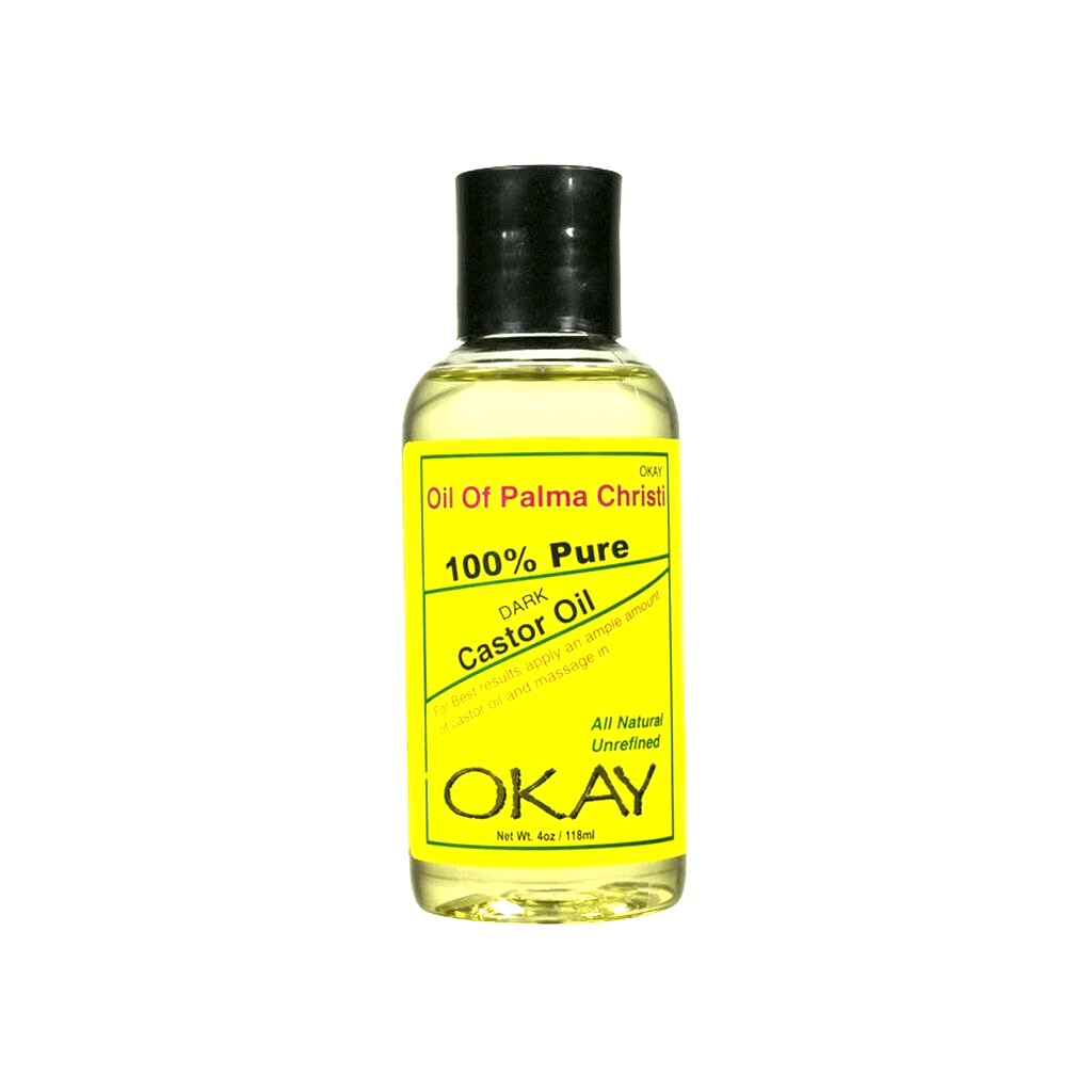 OKAY 100% PURE OIL/PALMA CHRISTI CASTOR OIL 4oz