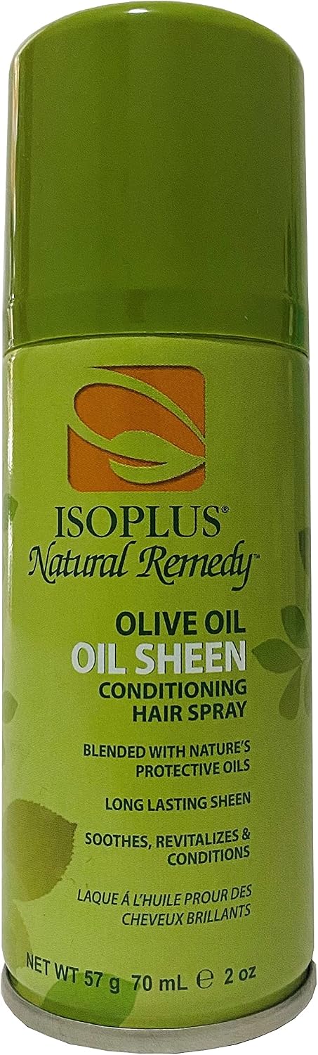 ISOPLUS OLIVE OIL SHEEN SPRAY 2ozTRIAL