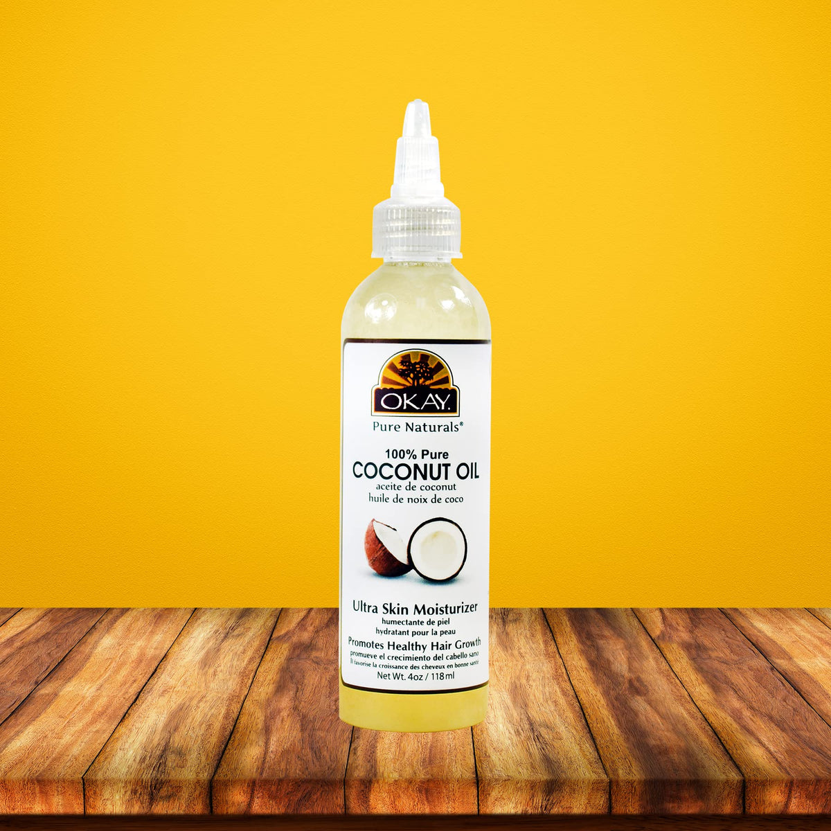 OKAY 100% PURE COCONUT OIL 4oz