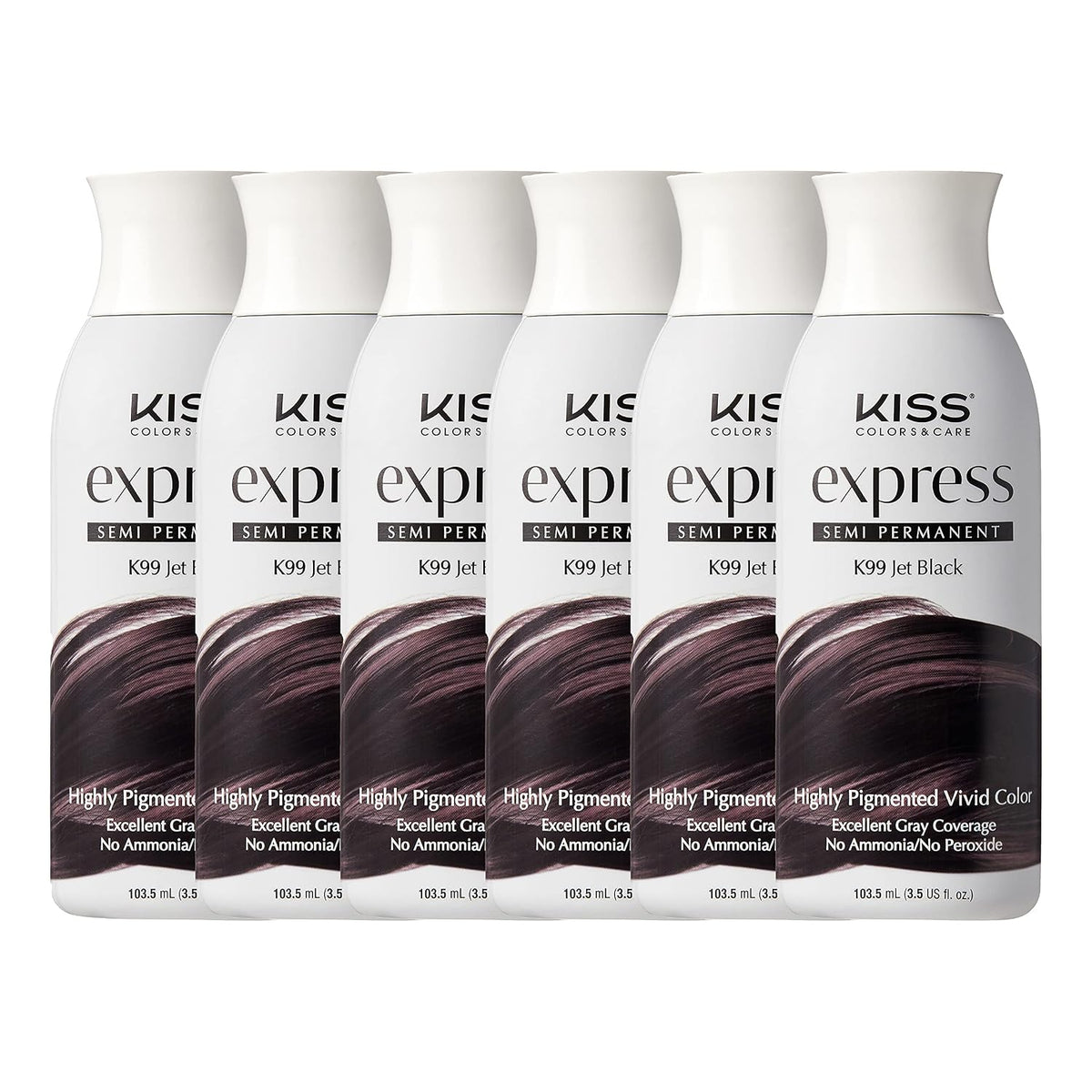 KISS SEMI-COLOR K99 JET BLACK 3.5oz