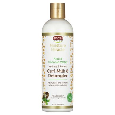 AFRICAN PRIDE MOISTURE MIRACLE CURL MILK/DETANGLER 12oz