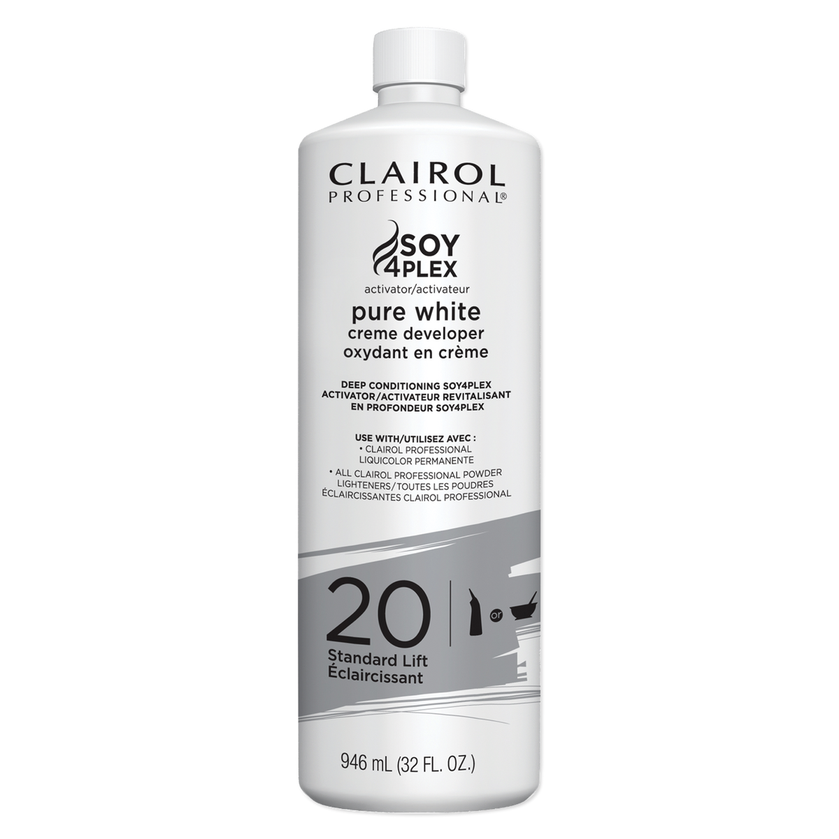 CLAIROL PURE WHITE CR DEV 20VOL 32oz