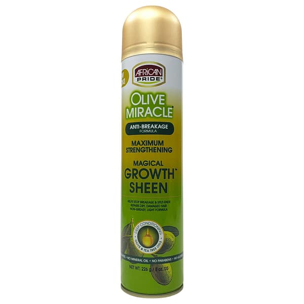 AFRICAN PRIDE OLIVE MIRACLE SHEEN SPRAY 8oz