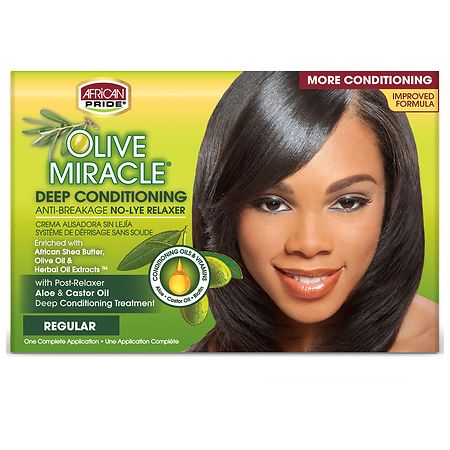 AFRICAN PRIDE OLIVE MIRACLE RELAXER KIT REGULAR