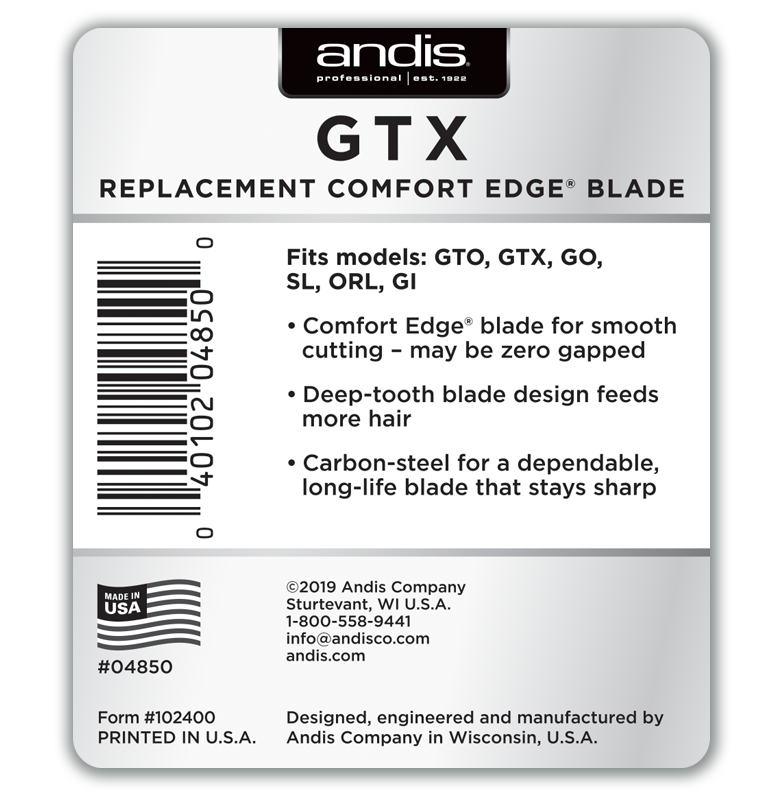 ANDIS GTX DEEP-TOOTH BLADE (#04850)