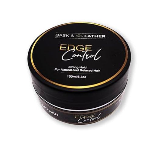 Bask and Lather Edge Control Strong Hold for Natural Hair 5.3 oz