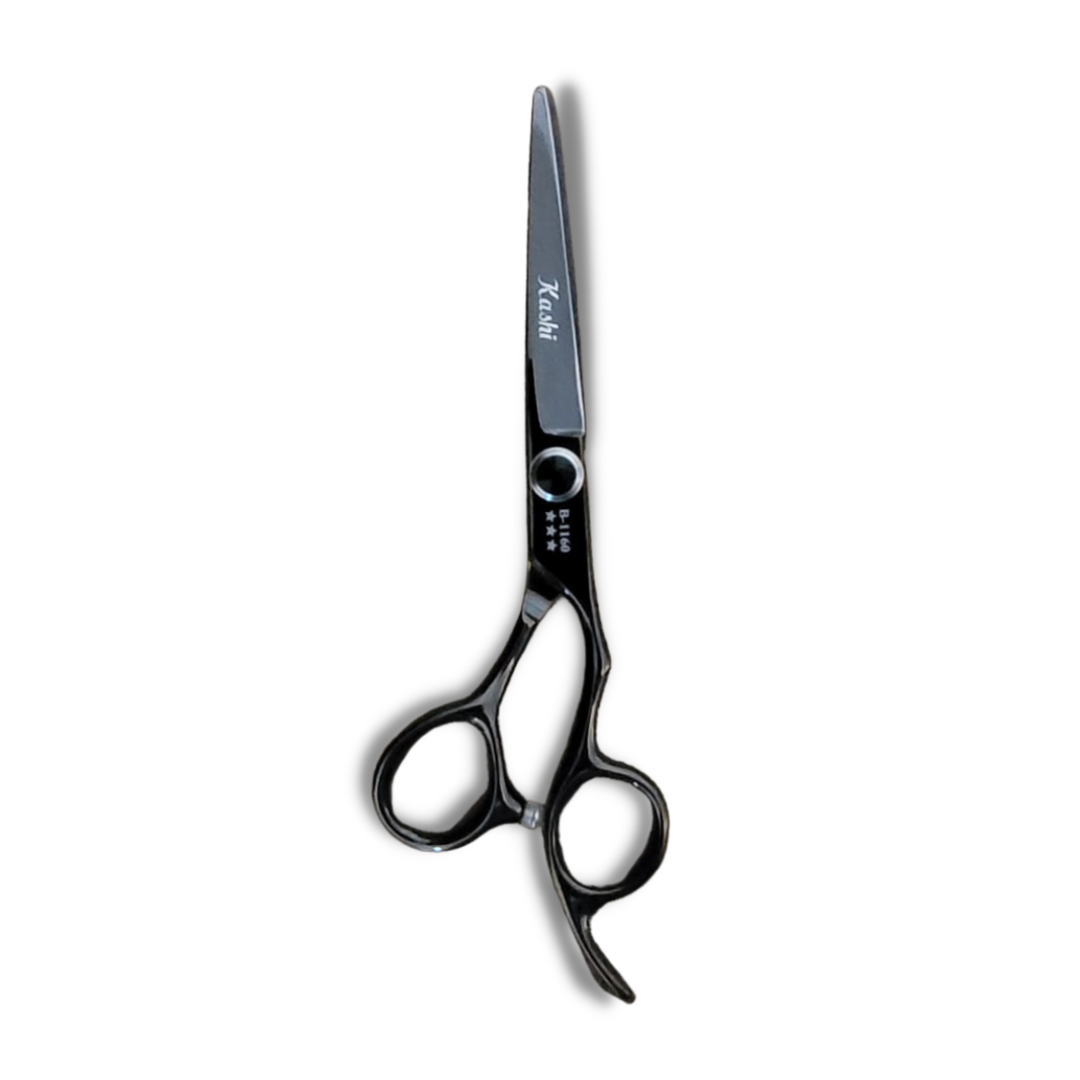 "KASHI BARBER SHEAR - BLACK 6"" #B-1160"