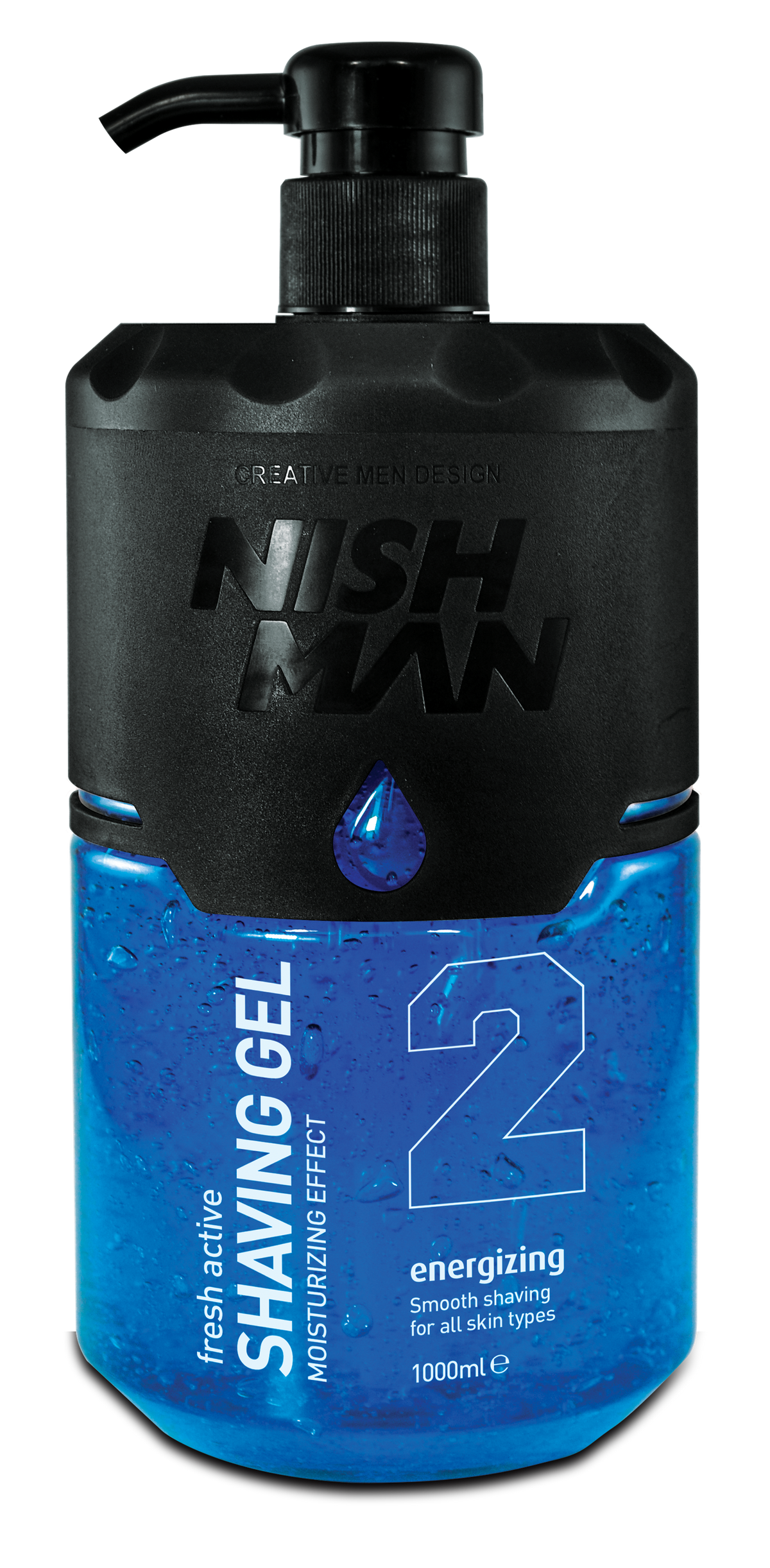 NISHMAN SHAVING GEL #2 (BLUE) 32oz