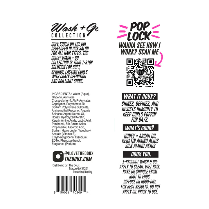 DOUX POP LOCK CURL FORMING GLAZE 8oz