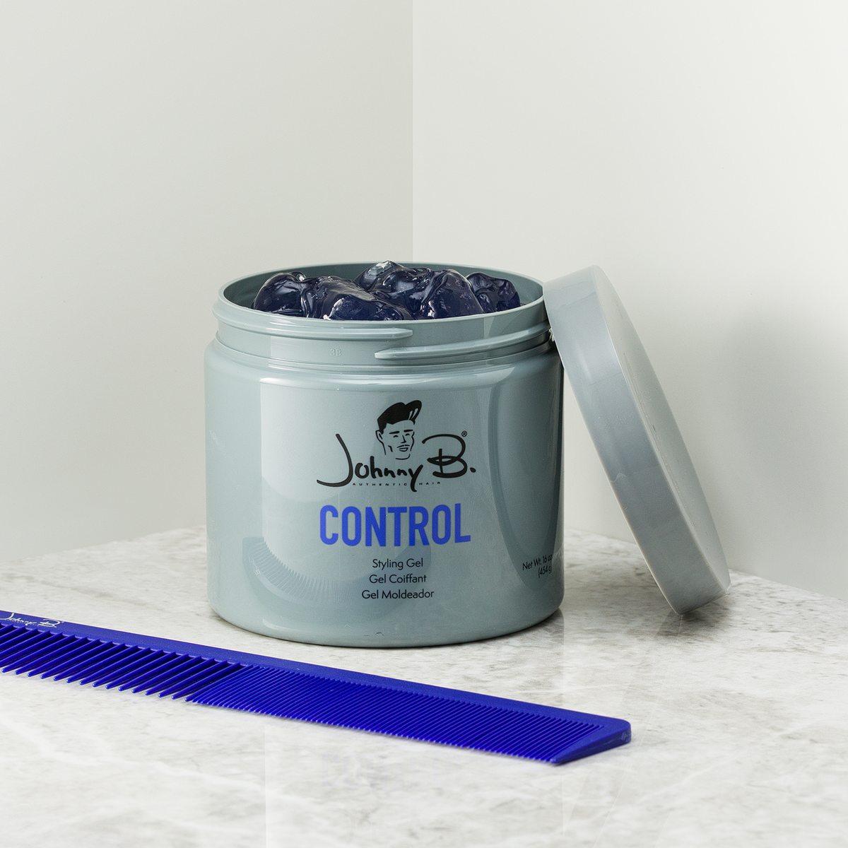 JOHNNY B CONTROL STYLING GEL JAR 16oz