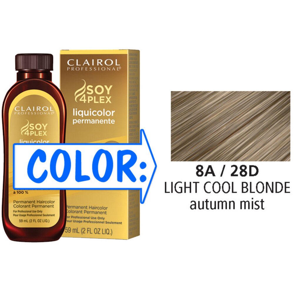 CLAIROL LIQUICOLOR 8A/28D LT COOL BLND 2oz