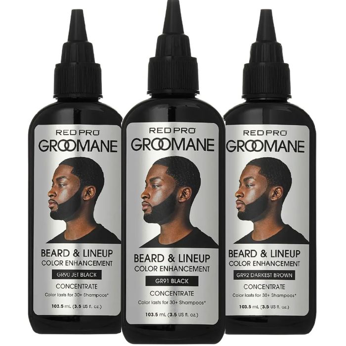 GROOMANE BEARD LINE UP COLOR SEMI- JET BLACK 3.5oz (GR90) (D)