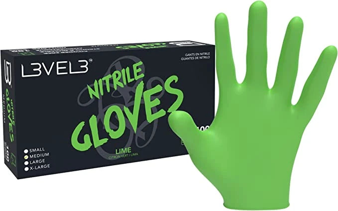 LEVEL3 GLOVES LIME LARGE