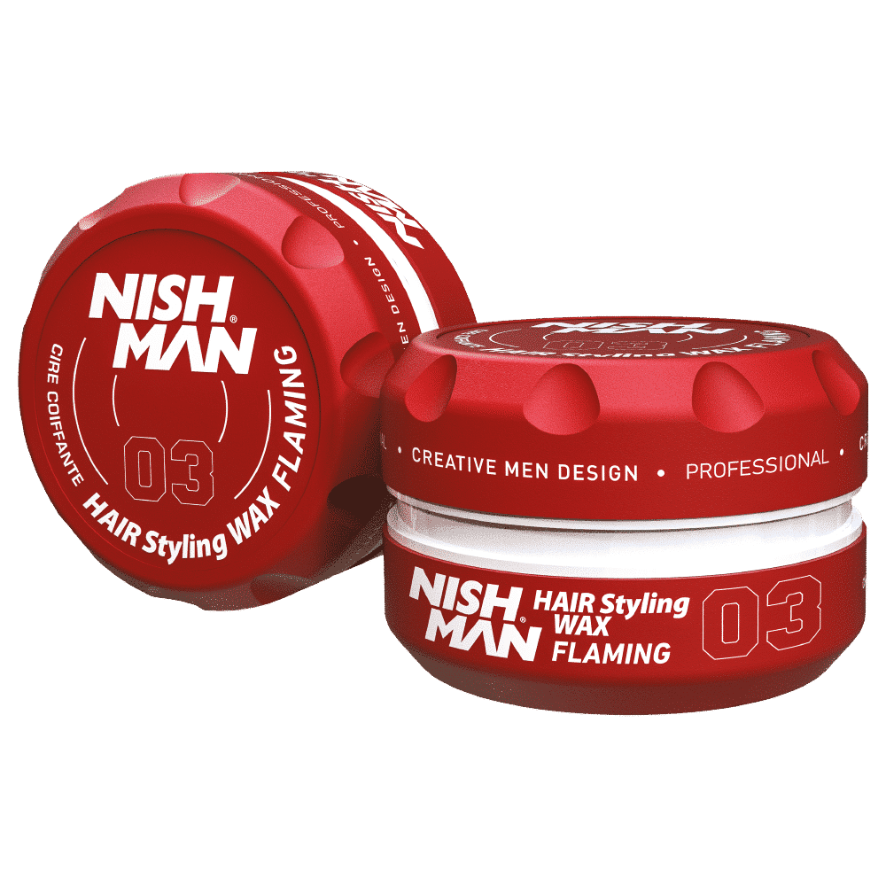 NISHMAN 03 HAIR WAX (FLAMING) 5oz