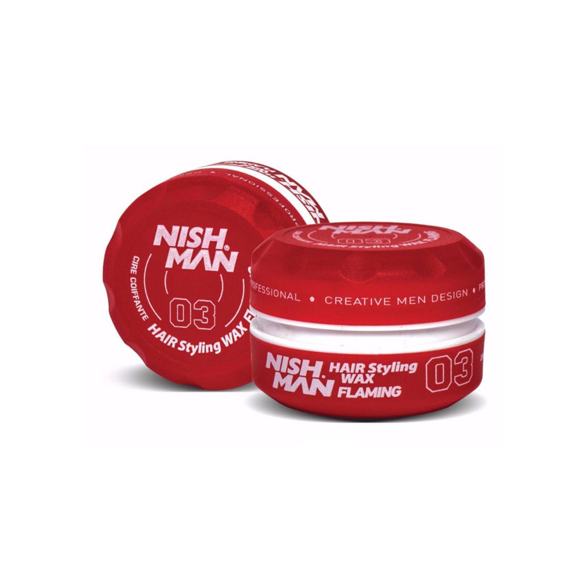 NISHMAN 03 HAIR WAX (FLAMING) 5oz