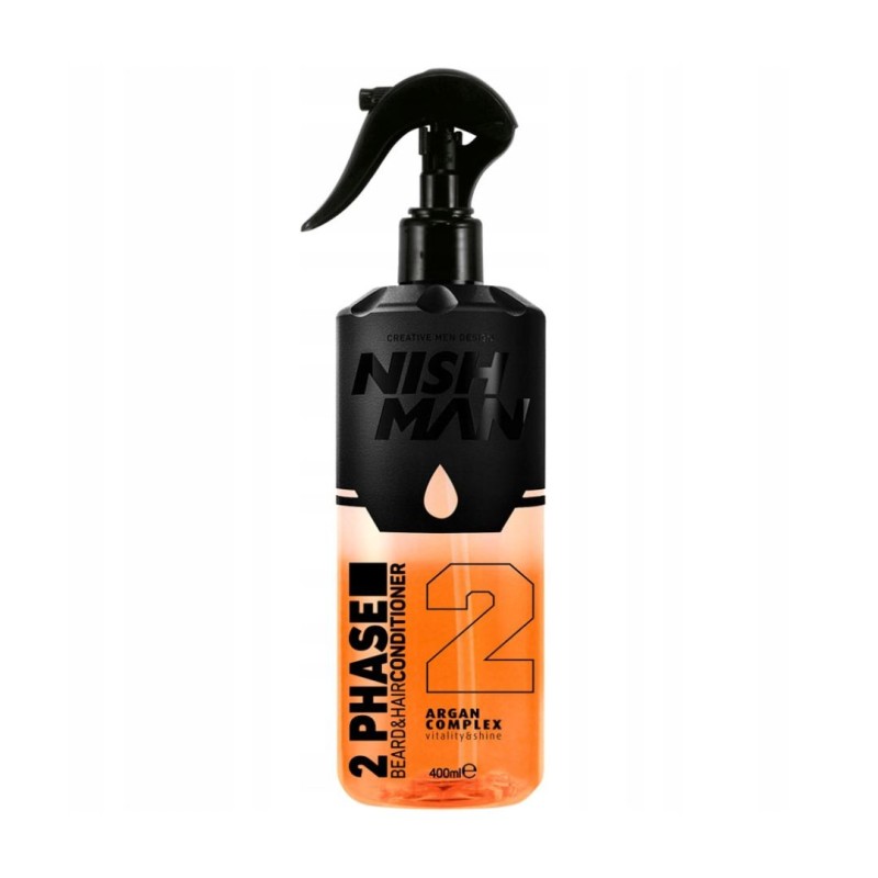 NISHMAN 2 PHASE BEARD & HAIR LVIN (ARGAN) 400ML