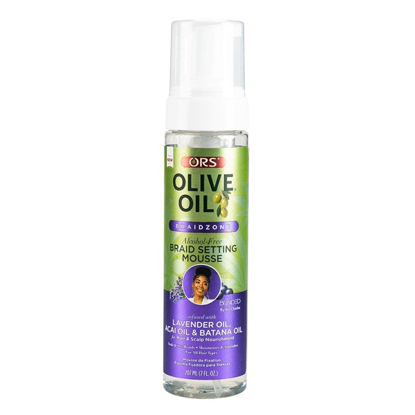 ORS BRAIDZONE LAVENDER SETTING MOUSSE 7oz
