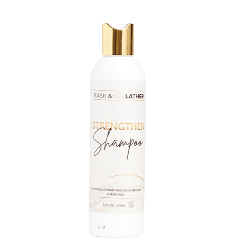 BASK AND LATHER STRENGTH SHAMPOO 8oz