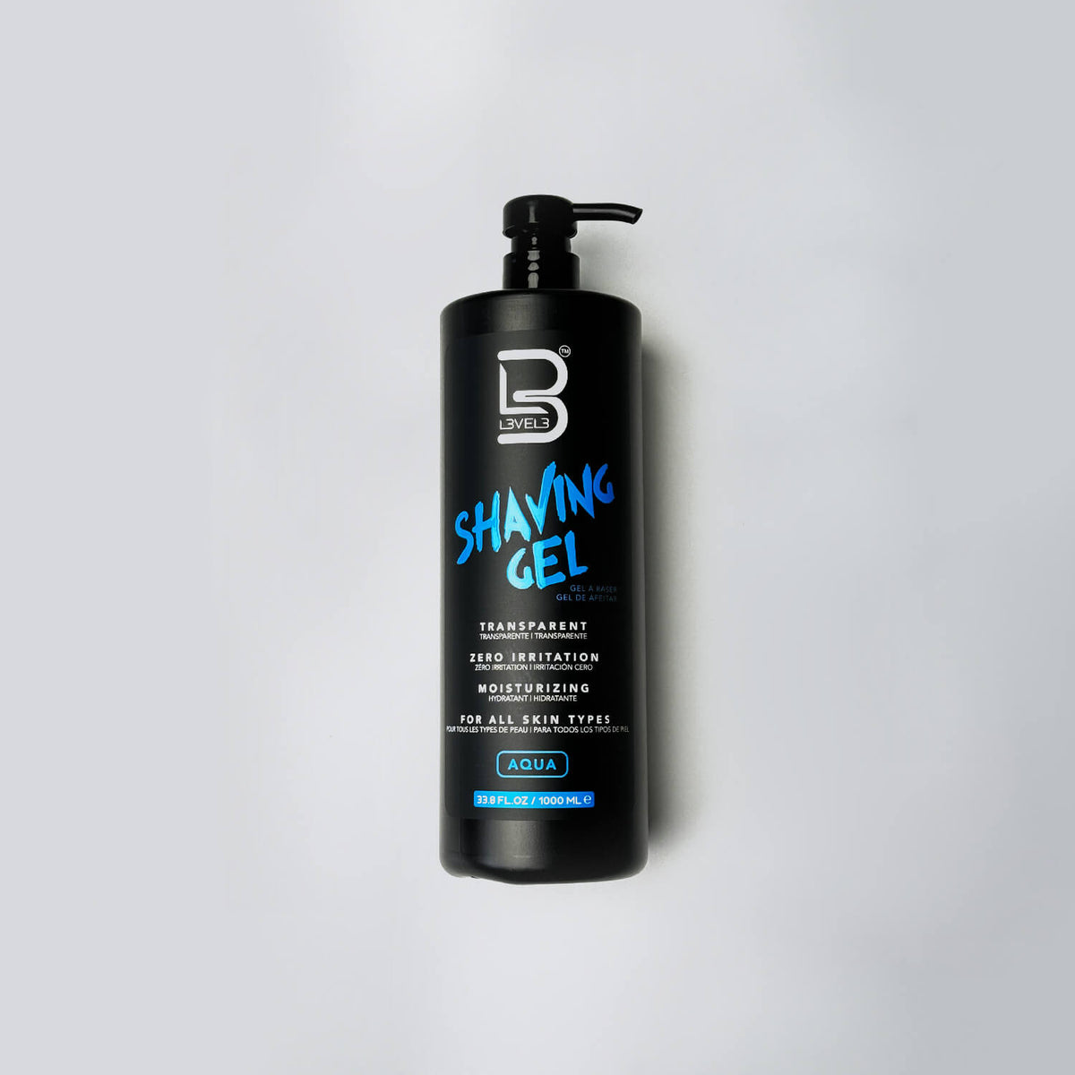 LEVEL3 SHAVING GEL (AQUA) 33.8oz