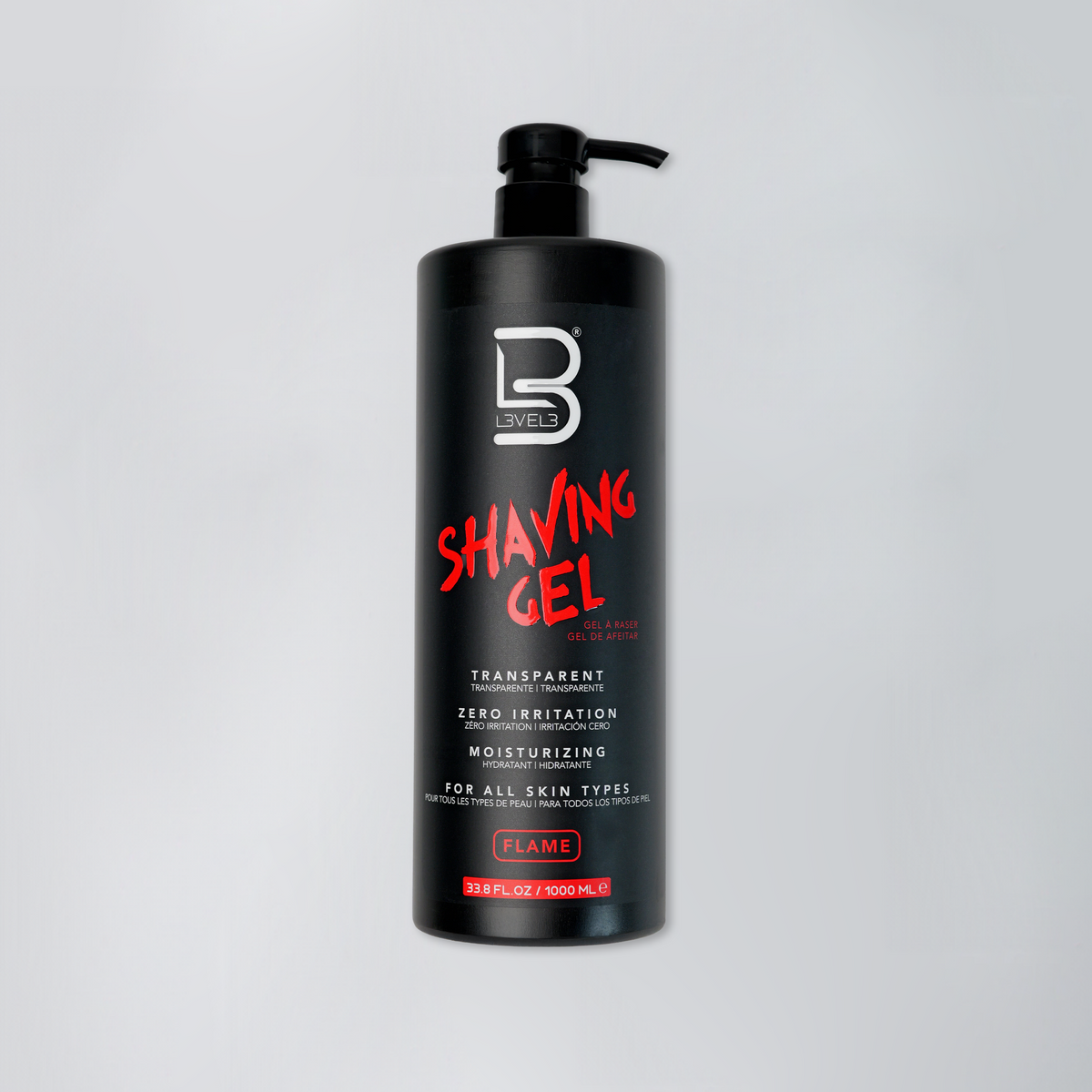 LEVEL3 SHAVING GEL (FLAME) 33.8oz