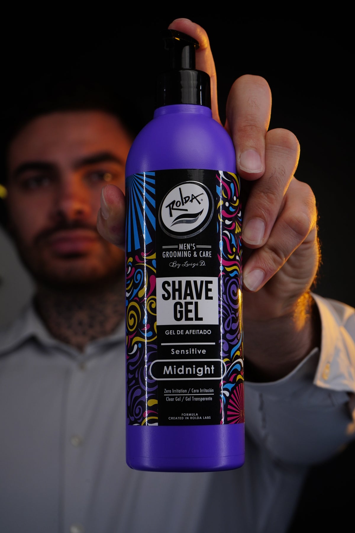 ROLDA SHAVING GEL (MIDNIGHT) 17.63oz