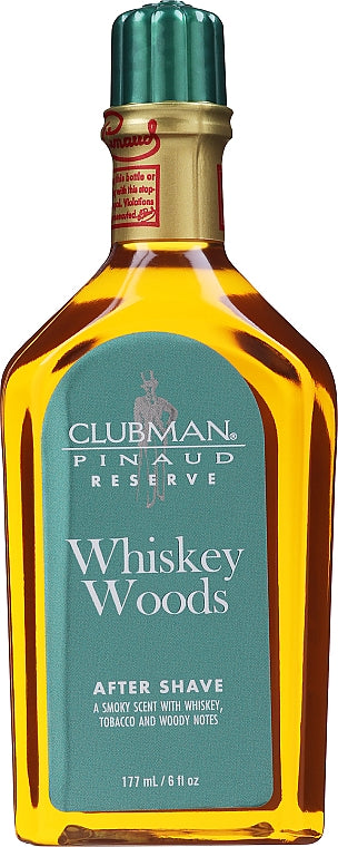 CLUBMAN AFTER SHAVE WHISKEY WOODS 6oz