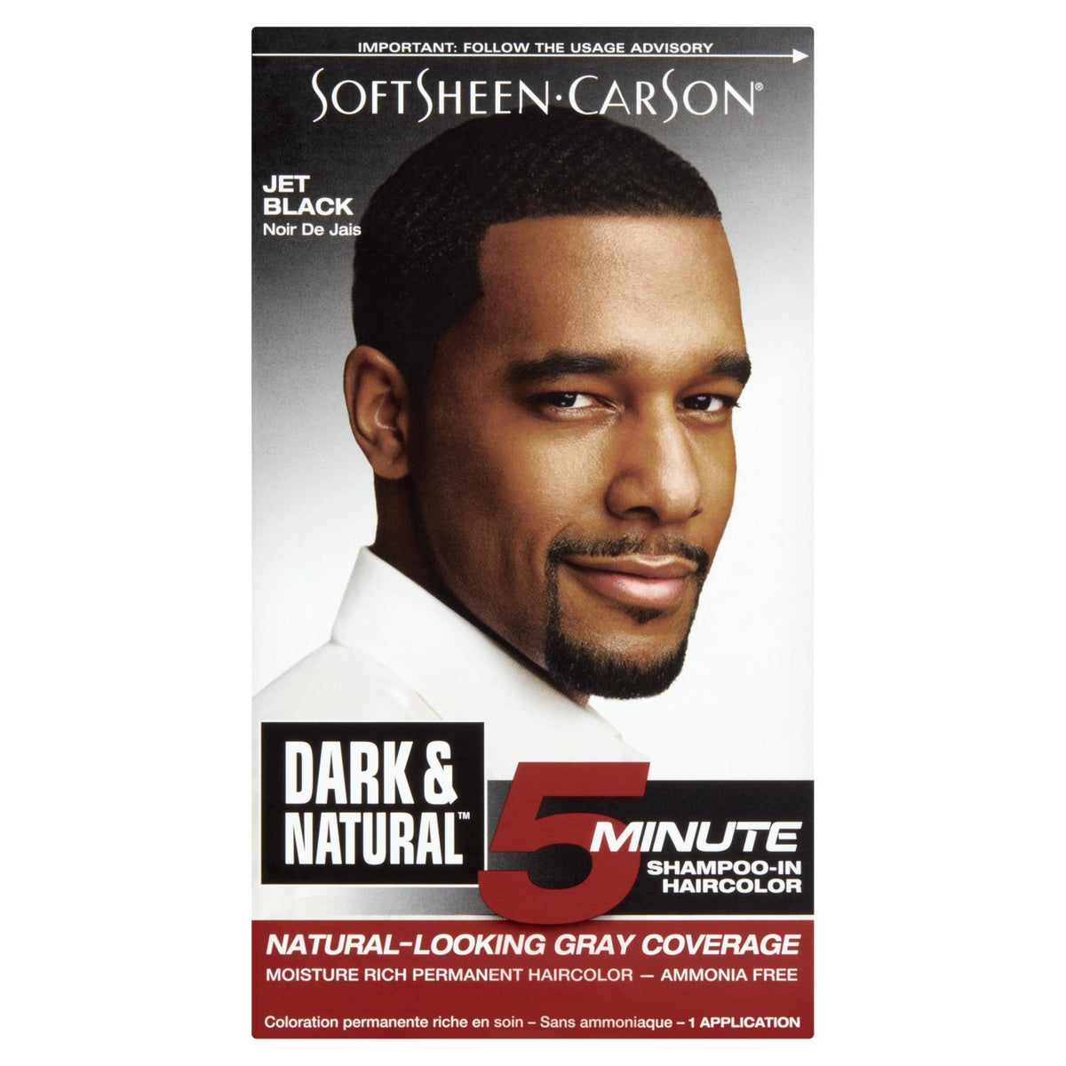 DARK & NATURAL MENS HAIR COLOR JET BLK 31