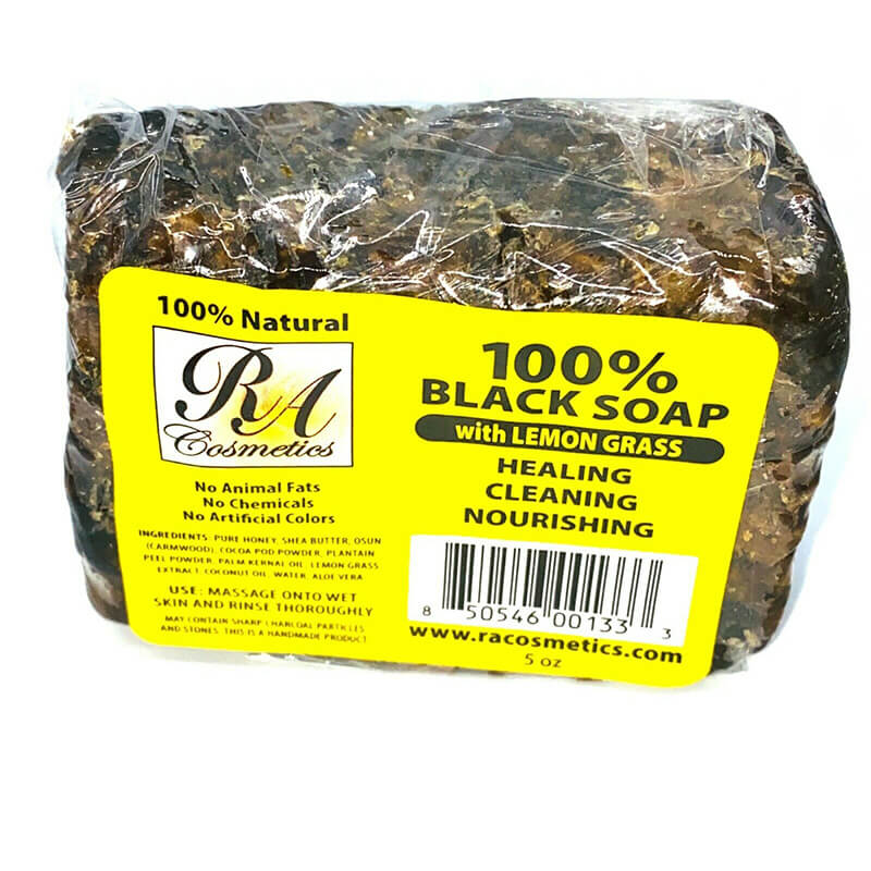 RA 100% BLACK SOAP 5oz[LEMONGRASS]