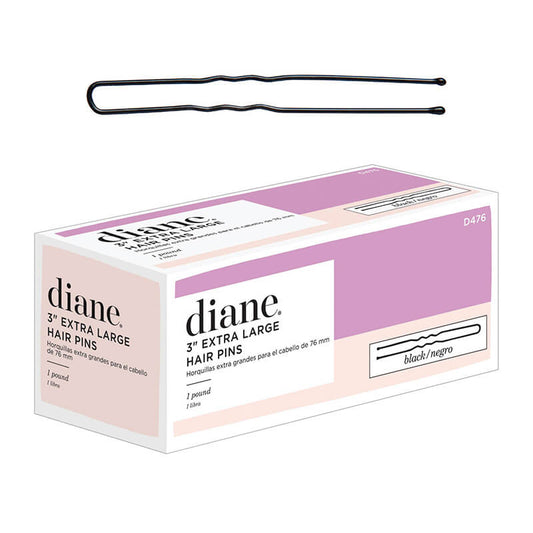 "DIANE HAIR PINS 3"" BLACK #D476"