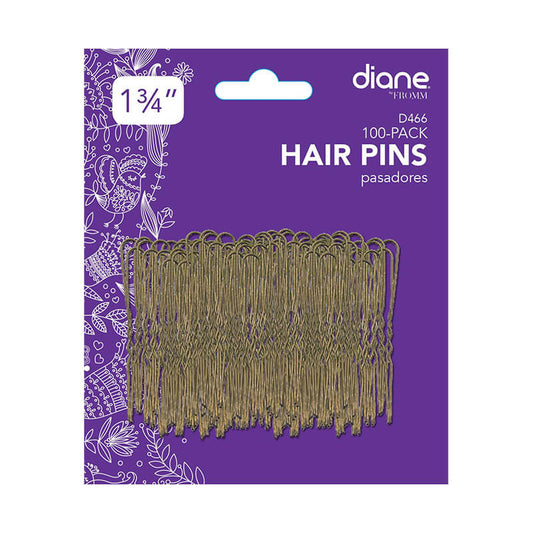 "DIANE HAIR PINS 1-3/4"" BRZ CARDED #D466"