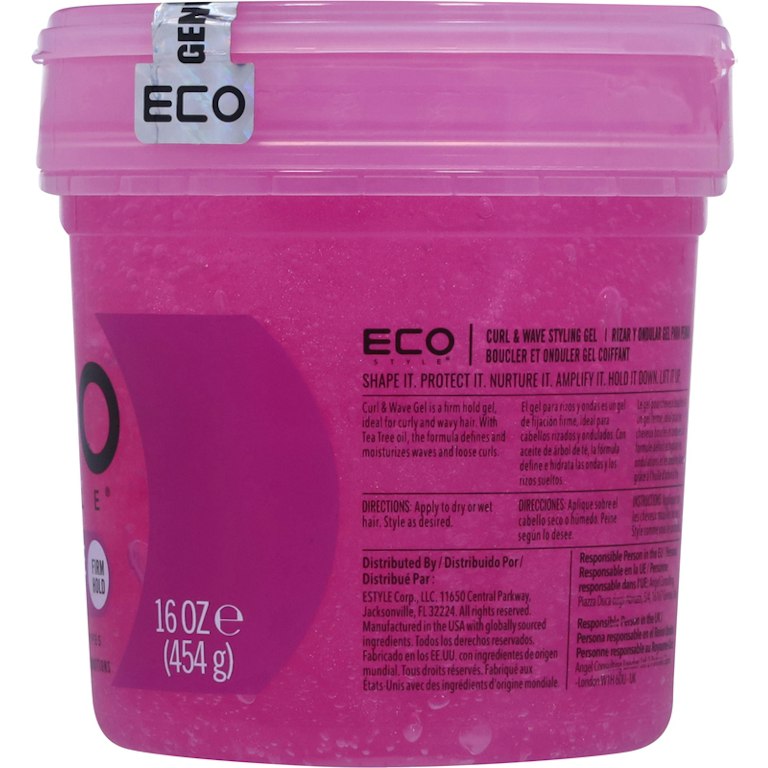 ECO-STYLER CURL & WAVE GEL (PINK) 16oz
