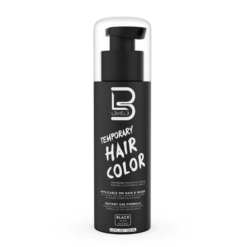 LEVEL3 TEMP BEARD COLOR (BLACK) 4.2oz