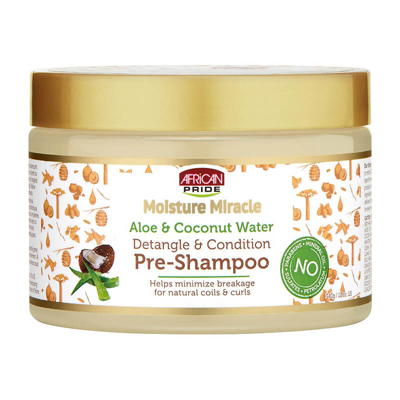 AFRICAN PRIDE MOISTURE MIRACLE PRE-SHAMPOO 12oz