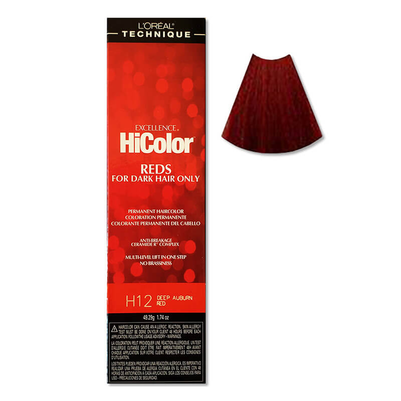 EXC HICOLOR DEEP AUB RED H-12