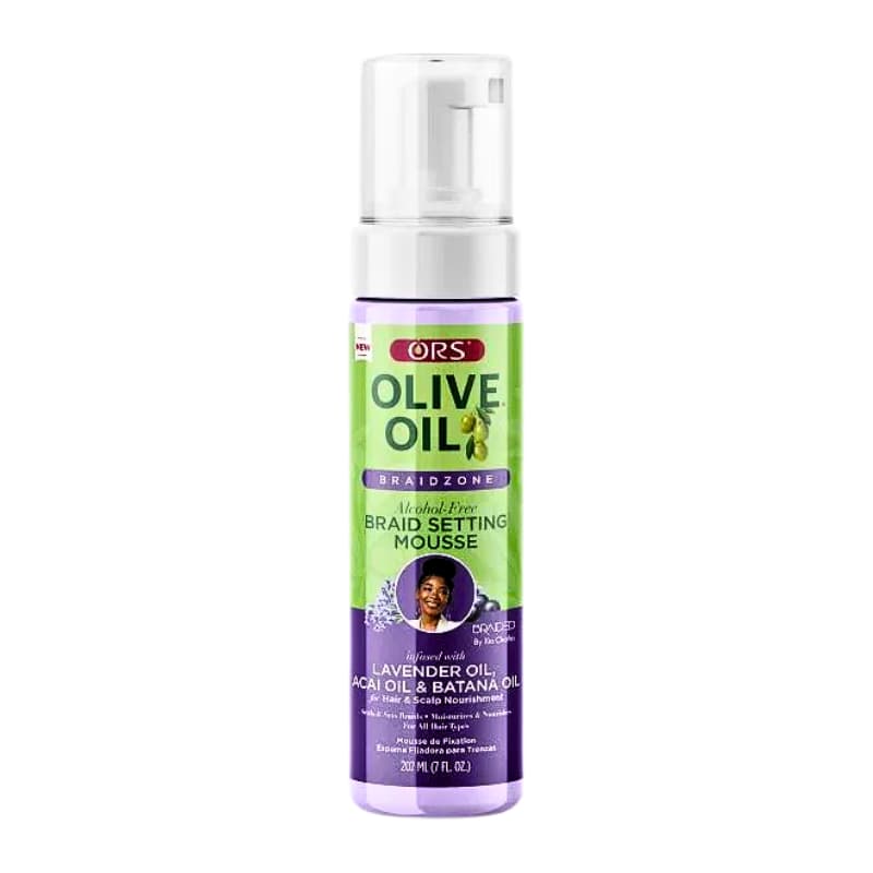 ORS BRAIDZONE LAVENDER SETTING MOUSSE 7oz